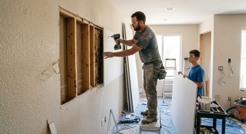 Garage Drywall Replacement in Alpharetta, GA